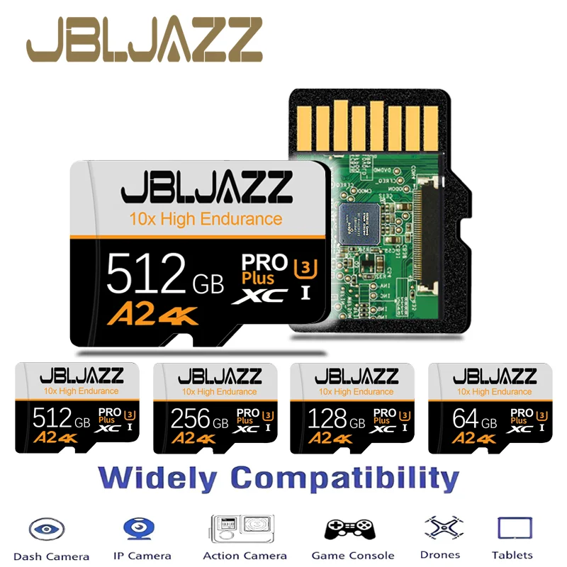 

Memory Card High Speed Video Monitoring TF Card 256GB 128GB 64GB 512GB Mini SD Card Up to 100MB/s Flash Card for Mobile Phone