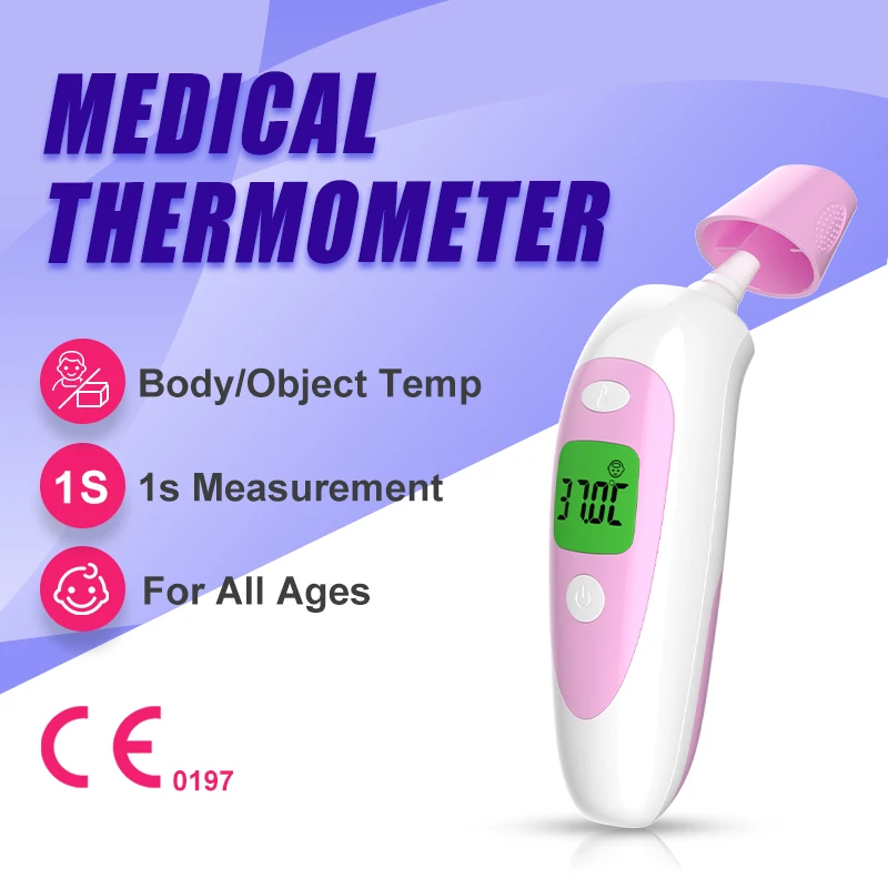 Medical Ear Thermometer Infrared Digital Measure Fever Temperature Adult Child Clinical Non-Contact Front Thermometer Body