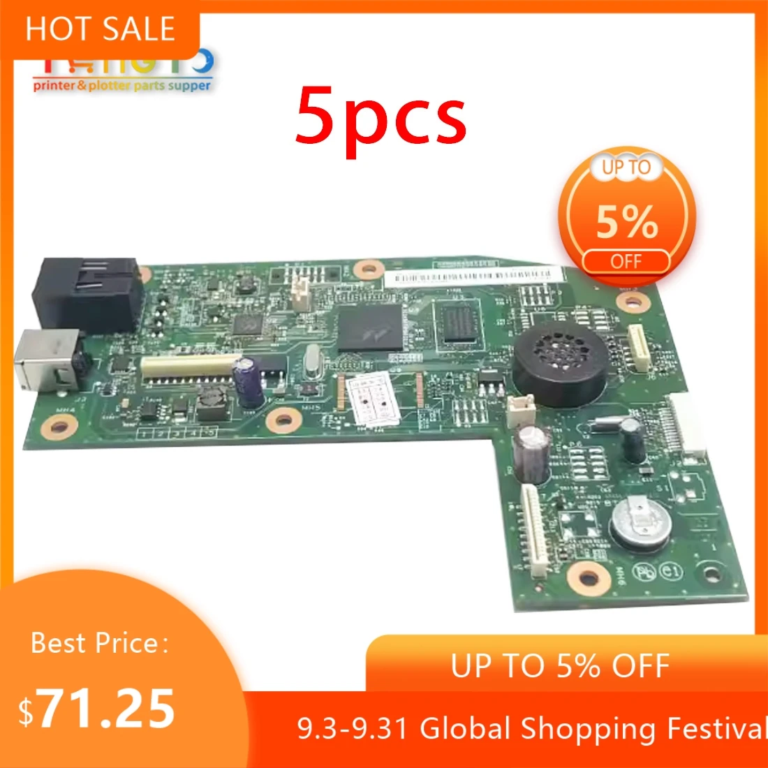 

5X новая оригинальная материнская плата лазерного принтера для HP M1216 M1212 M1213NF M1212NF CE832-60001 1213 1212, материнская плата форматирования