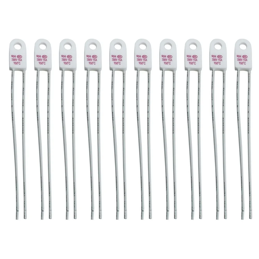For Kitchen Maintenance Color White Thermal Cutoff Reliable Protection Thermal Fuse Dual Voltage Compatibility