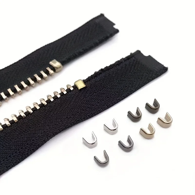5 #   U-vormig reparatieonderdeel met ritssluiting Anti-verloren ritssluiting Hoofd Kledingzak Sluiting Kaart Stop Reparatieaccessoire Voorkom ritsbreuk - afbeelding 2
