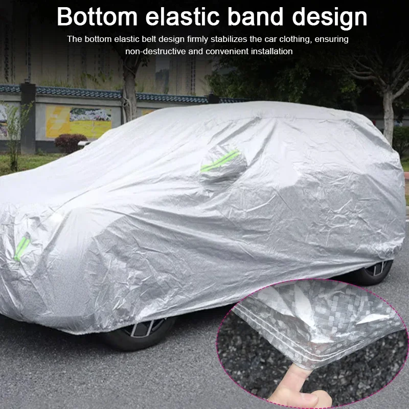 For FORD BRONCO ESCAPE KUGA EVEREST EXPLORER FIESTA MUSTANG MACH E PUMA TAURUS TERRITORY FOCUS HATCHBAC 210T Polyester Car Cover