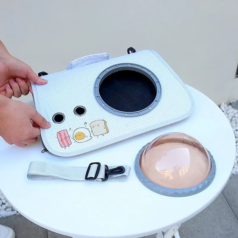 

Handheld Pet Carrier Cat Space Capsule Transparent Lightweight Portable Pet Backpack Foldable Travel Outdoor Bag For Small Cats