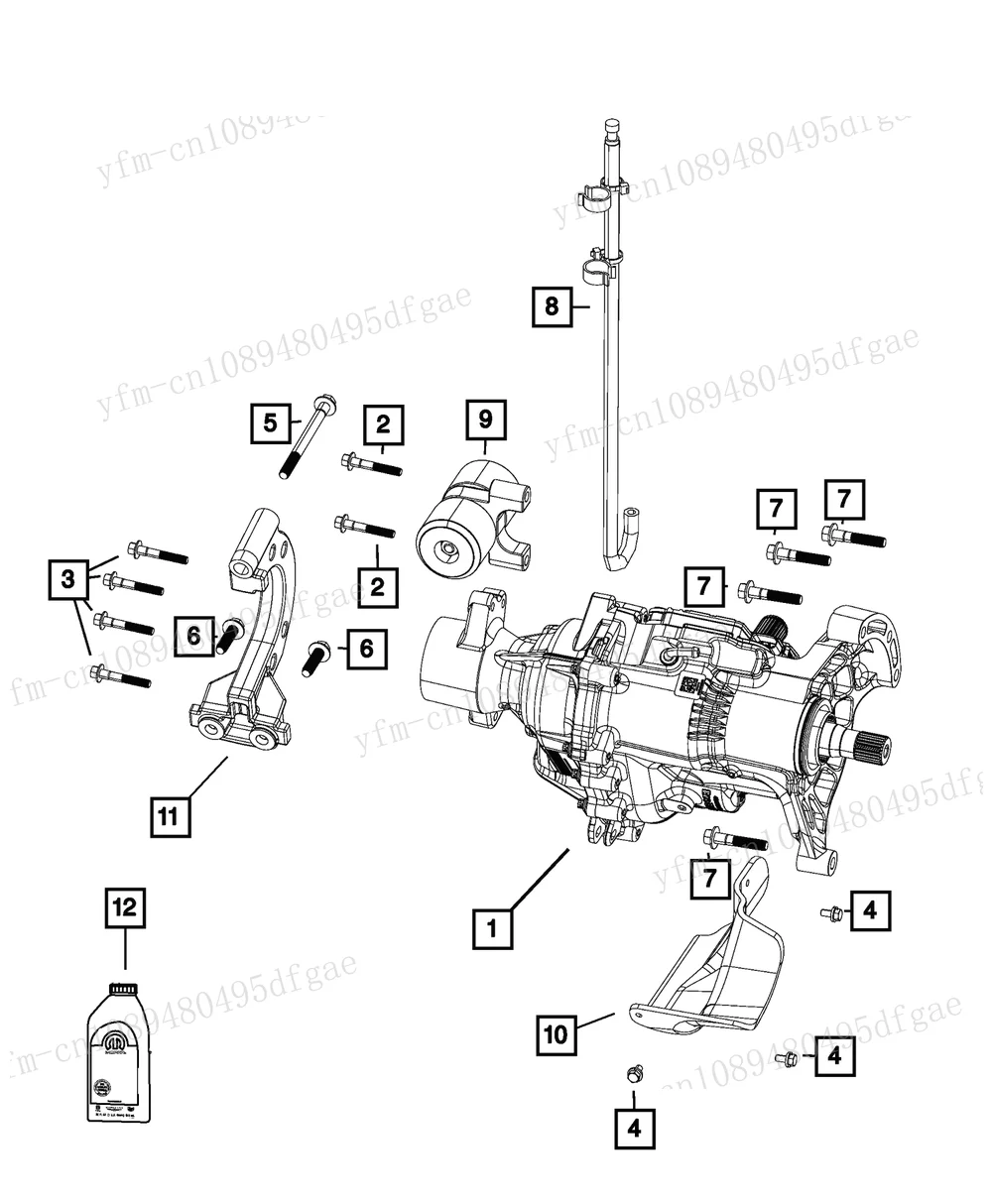 Enkelvoudige Overdrachtsset, Energieoverdrachtseenheid, Echte Mopar Oem Rl333254ah Voor Fit Kl Diesel 2020 2,2