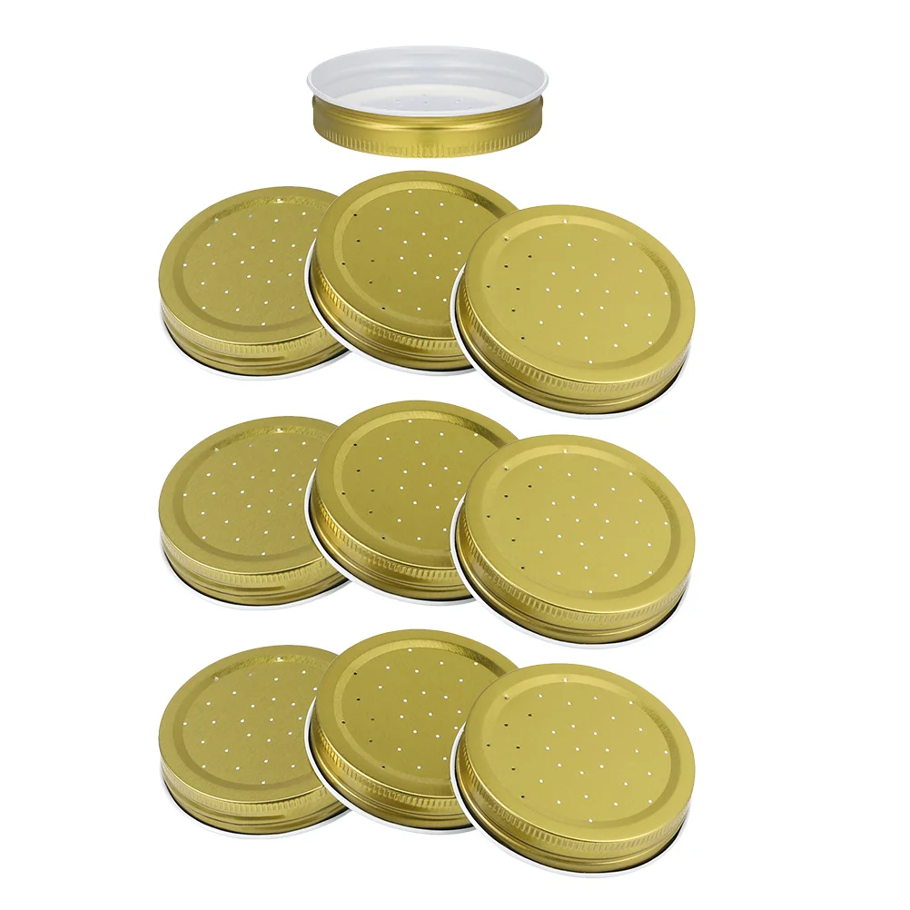 

10pcs Bee Watering Station: 2.87 Inch Metal Beehive Drinking Feeder Lid For Entrance Waterer Tool, Hive Feeding Equipment,