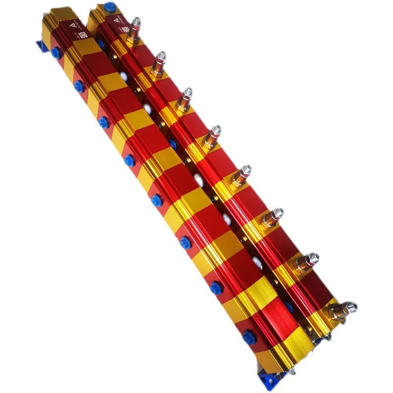 

Hydraulic cylinder distributor 1 in 3 out, gear synchronous valve