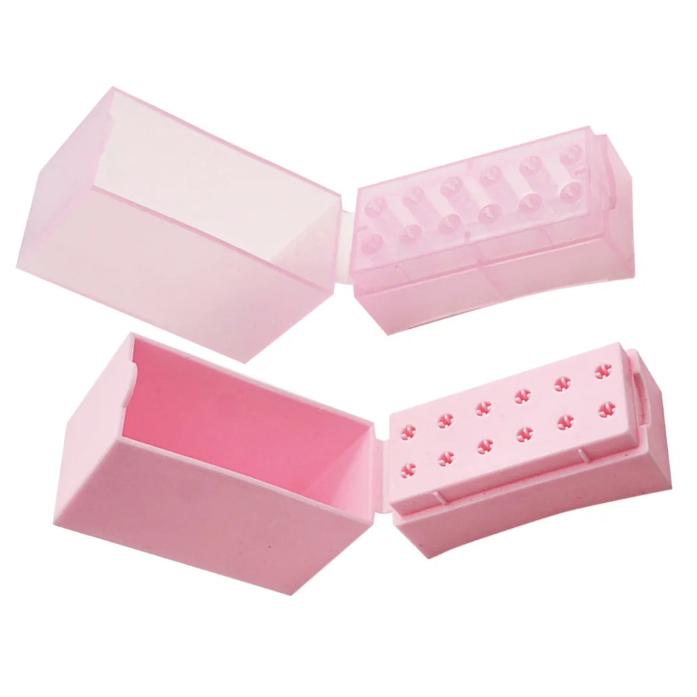 Grinding Head Storage Box Manicure Drill Case Polishing Heads Organizer Supply Practical Bit Display Shelves