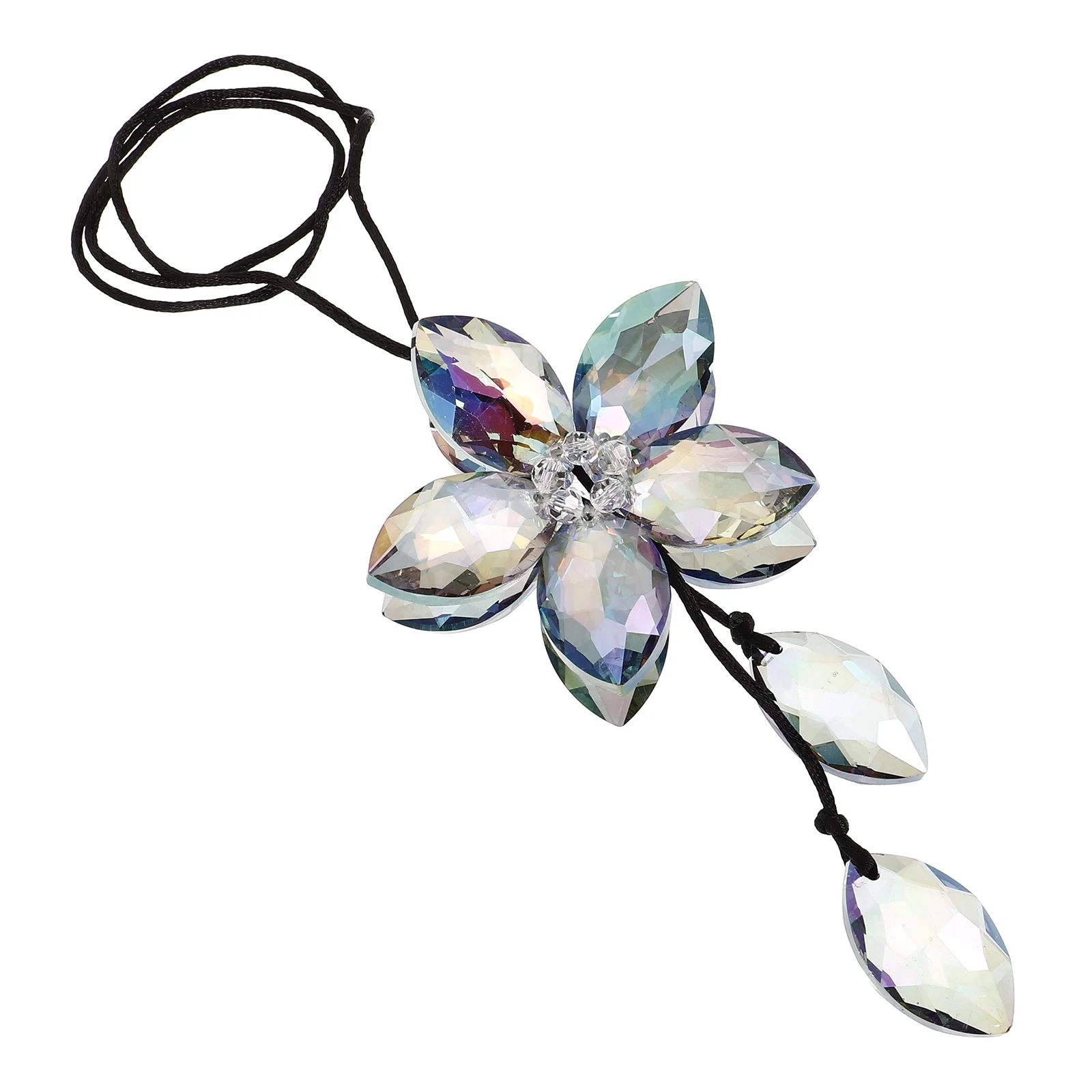 

Car Interior Crystal Pendant Rhinestone Heart Style Hanging Decor Colorful No Blackening Portable Wedding Costume Window