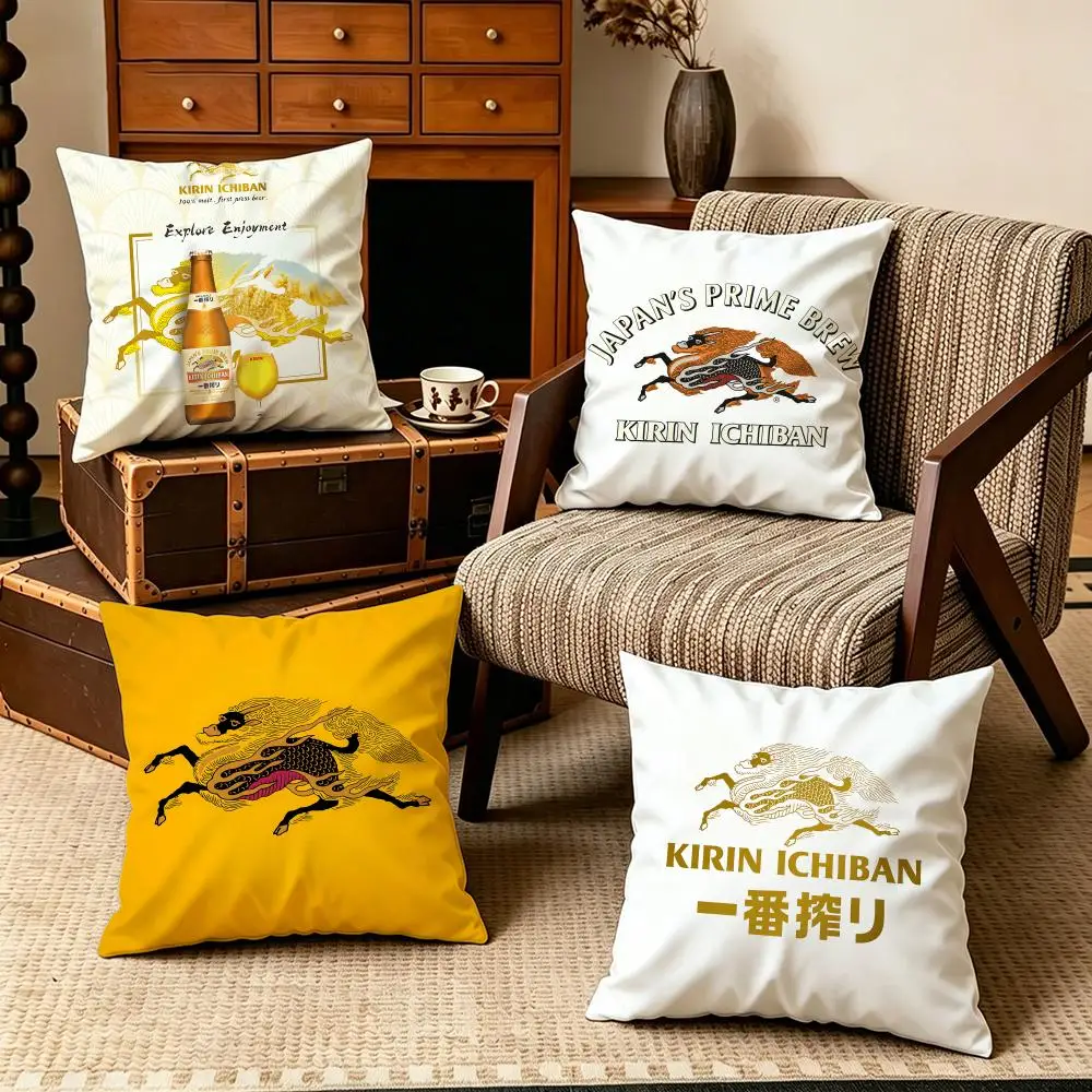 Brand-KirinS Cushion Cover Soft Velvet Cushion Cover Set 4Pcs 50x50 45x45 Zipper Pillowcase for Home Decor