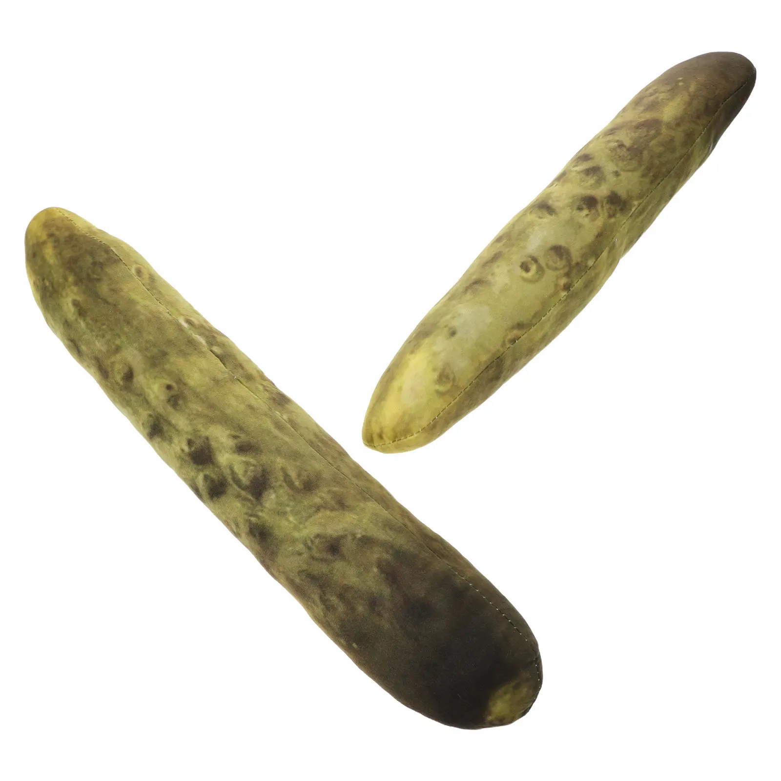 2pcs Funny Cucumber Food Pillow Set – Soft Large Sofa Cushion for Bed & Living Room Decor, 17x13 Inch