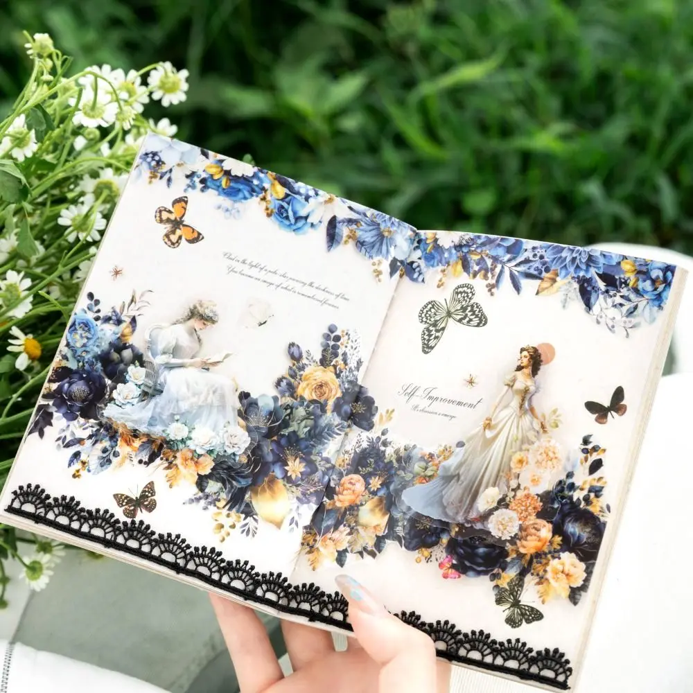 Fashion PET Flower Tape 5x200cm DIY Four Seasons Series Plant Tape Adhesive Landscaping Tape Journal Decorating