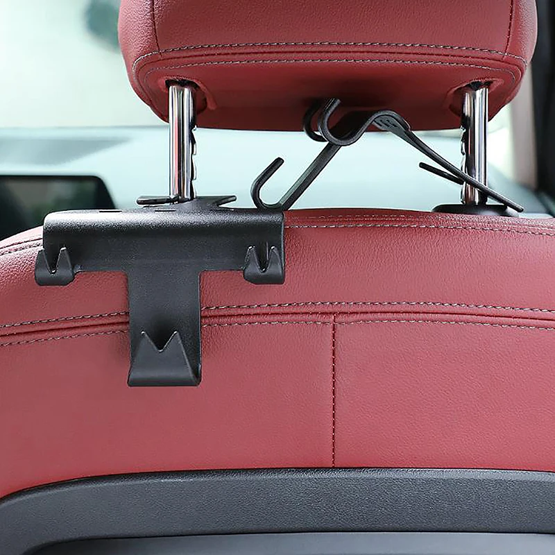 Portable Storage Hook Car Headrest Hidden Hook And Phone Holder Car Seat Back Hanger Phone Holder Rack Auto Clips