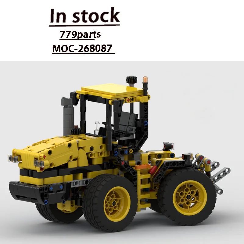 MOC-268087 City Farm Agricultural Articulated Tractor Building Block Model, 779parts, Boys' Children Birthday Christmas Toy Gift