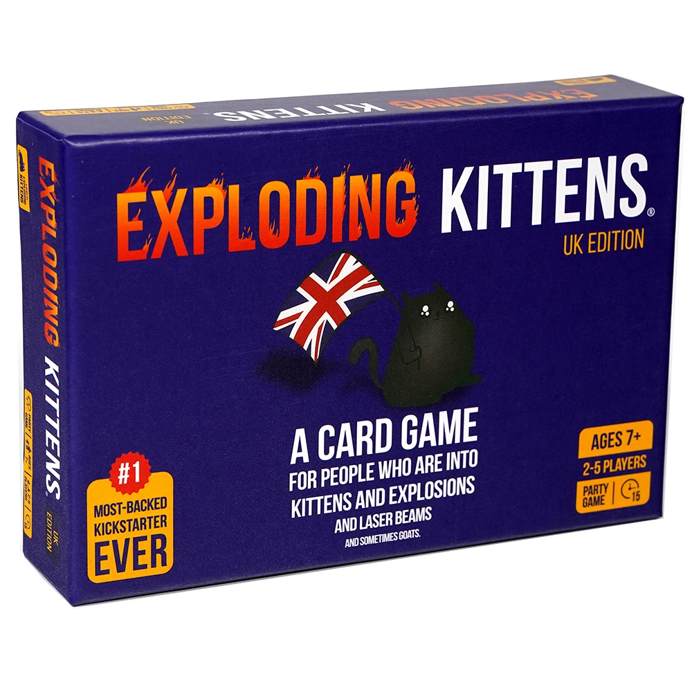 UK Edition Card Game British Gaming Delight Experience Explosive Fun Elevate the hilarity of our classic game with UK Characters