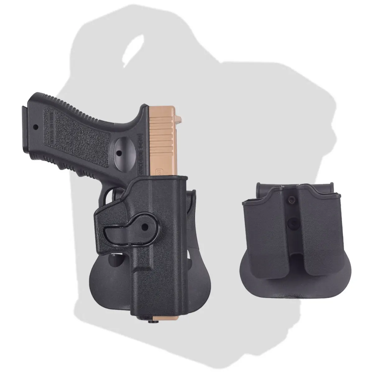 Тактическая кобура для пистолета IMI Glock, кобура для пистолета, страйкбола, чехол Glock17, поясной чехол 9 мм, зажим для журнала, сумка-погрузчик, аксессуары для охоты