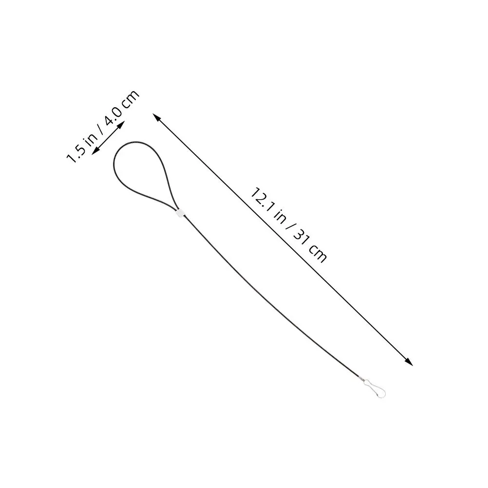 8 قطعة بوابة من الفولاذ المقاوم للصدأ مزلاج كابل سحب قابل للتعديل الثقيلة سلامة مزلاج الباب الحبل لحديقة الفناء الخلفي سياج الإضاءة الليلية #5