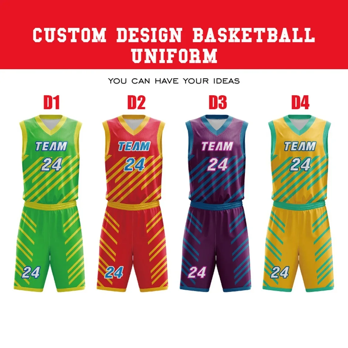 Custom Basketball Uniforms Sets Jerseys Suits Shorts Kids Professional Throwback Men College Uniform