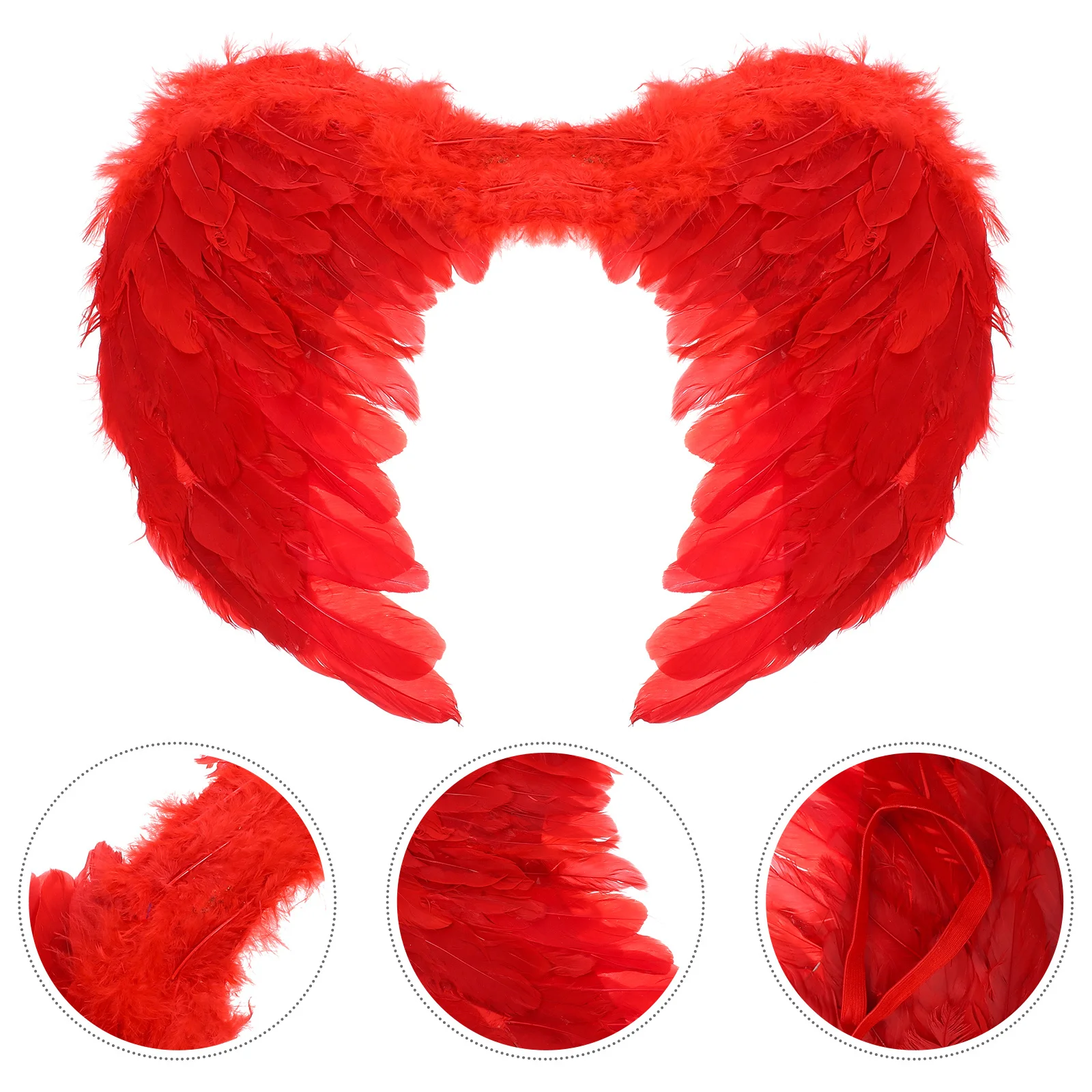 1 accessorio per costume da festa per bambini colorato leggero con ala d'angelo per spettacoli cosplay di Natale e Halloween
