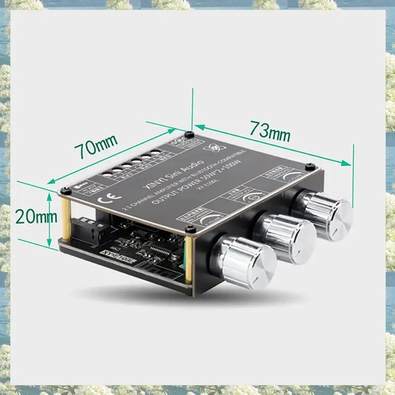 New-2X XY-E100L 2.1 Channel For Bluetooth Audio Amplifier Module 50Wx2+100W High Low Tone Subwoofer Amplifier Board Speaker