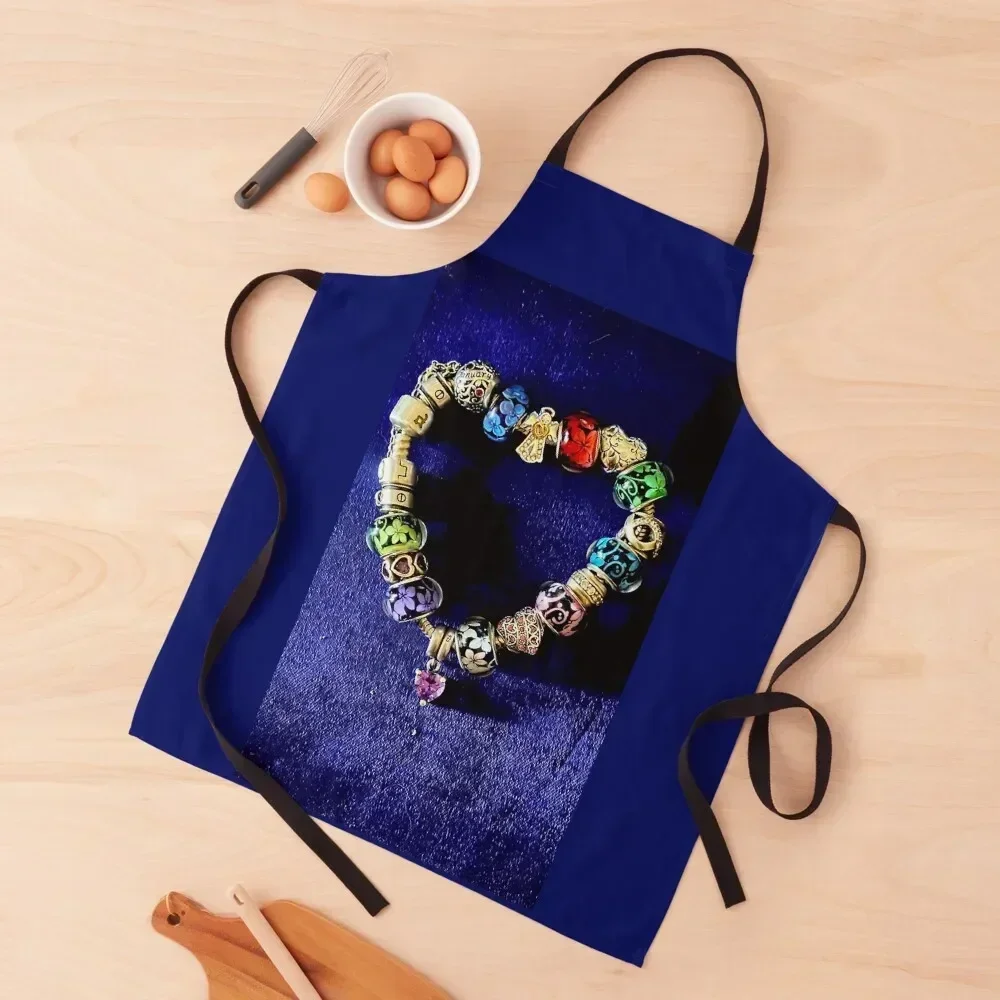 

Love heart in beads Apron Kitchen Apras Man nail tech supplies Restaurant Kitchen Things Apron