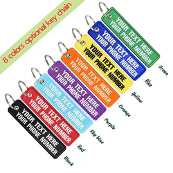 Personalized two line text customization embroidery patches, car, motorcycle, backpack, door lock, personalized key labels