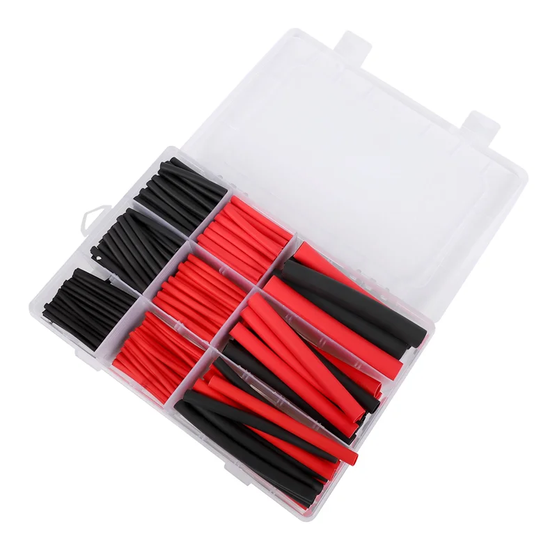 BAAJ-270Pcs 3:1 مجموعة أنابيب الانكماش الحراري لاصقة مزدوجة الجدار ، سلك بحري كابل كم أنبوب تشكيلة أنبوب الانكماش الحراري