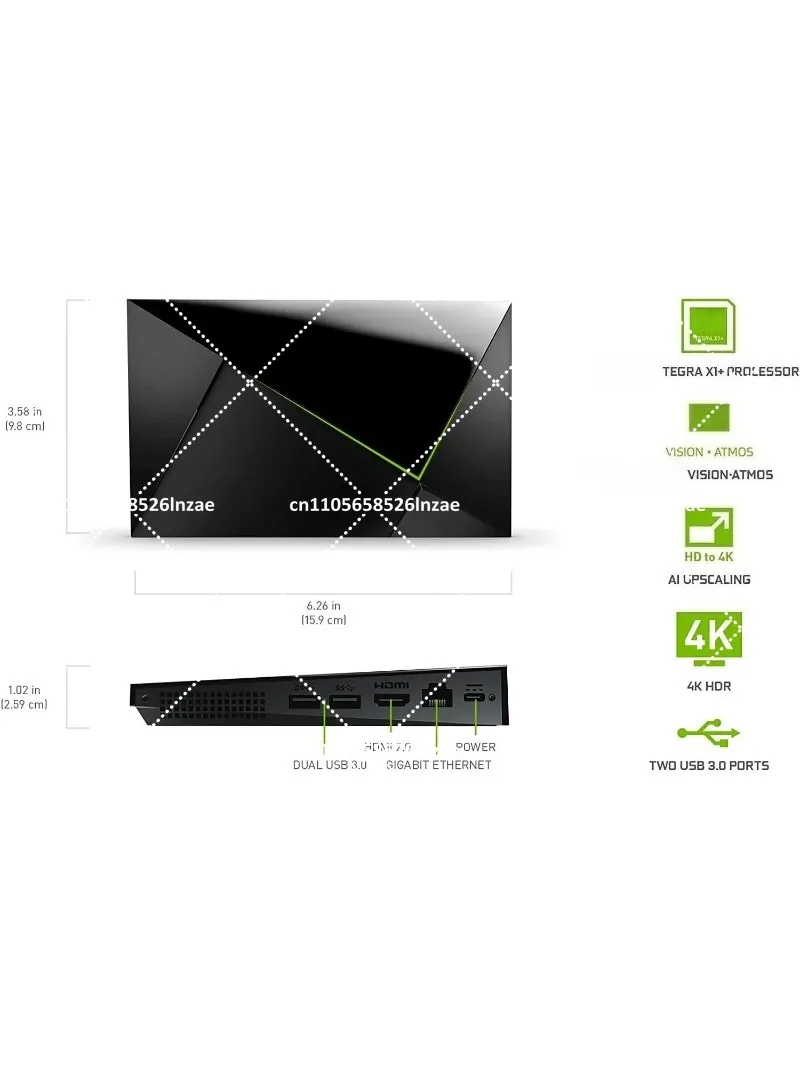 4K HDR Movies Live Sports Vision Atmos AI Upscaling Streaming Media Player