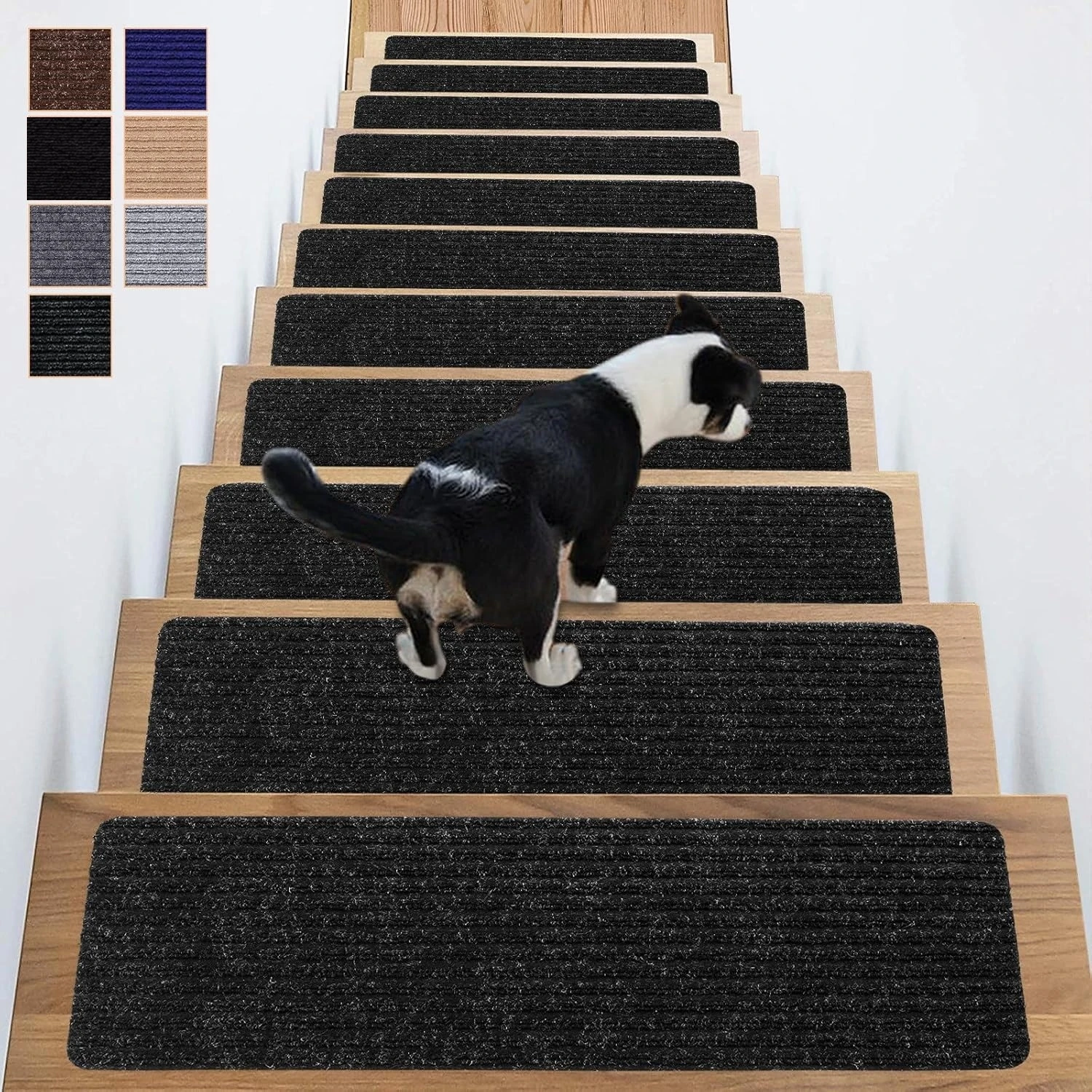 1PC 20cmX100cm Stair Mats Carpet Strips Treads Non Slip Washable Rug Outdoor for Steps Pads Stairs Mute Floor Pad