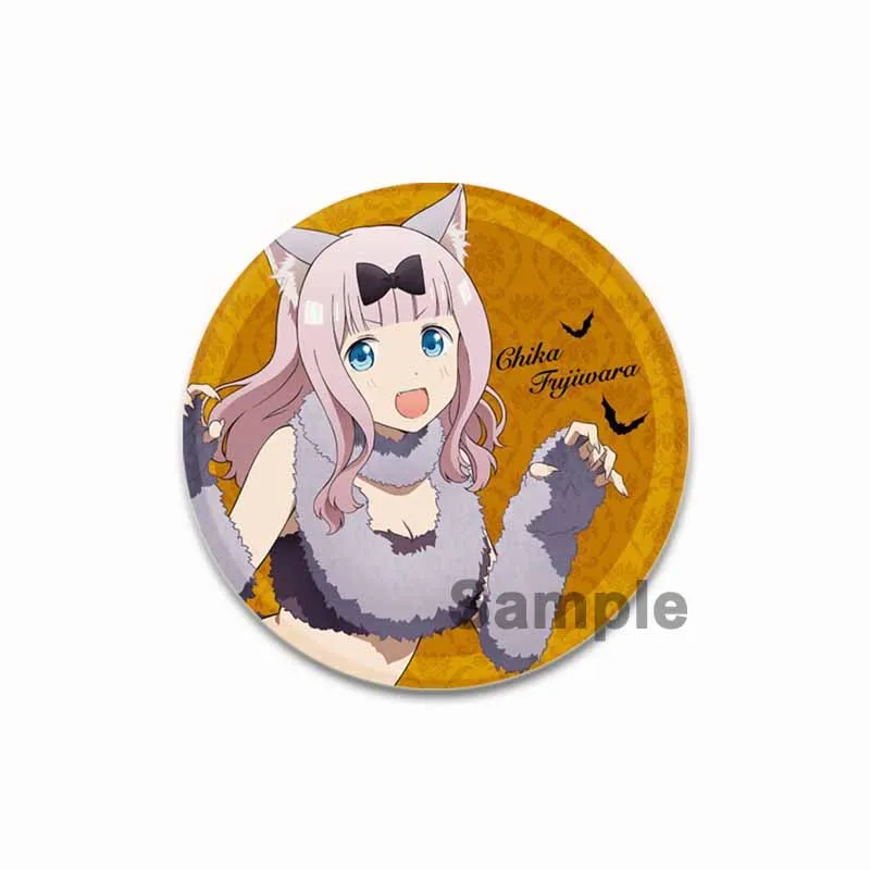 تشيكا فوجيوارا كاغويا شينوميا يو إيشيغامي لعبة الشكل شارة تأثيري لطيف المينا دبابيس لحقيبة الظهر الملابس والاكسسوارات والمجوهرات #6