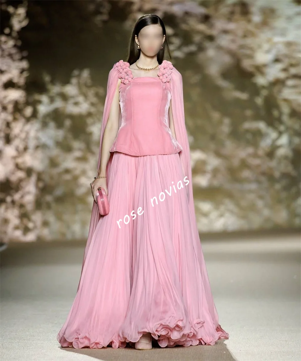 Customized Elegant Pink Celebrity Dress Homecoming Bespoke Occasion Pleat A-line Long Dresses High Quality Party Gown