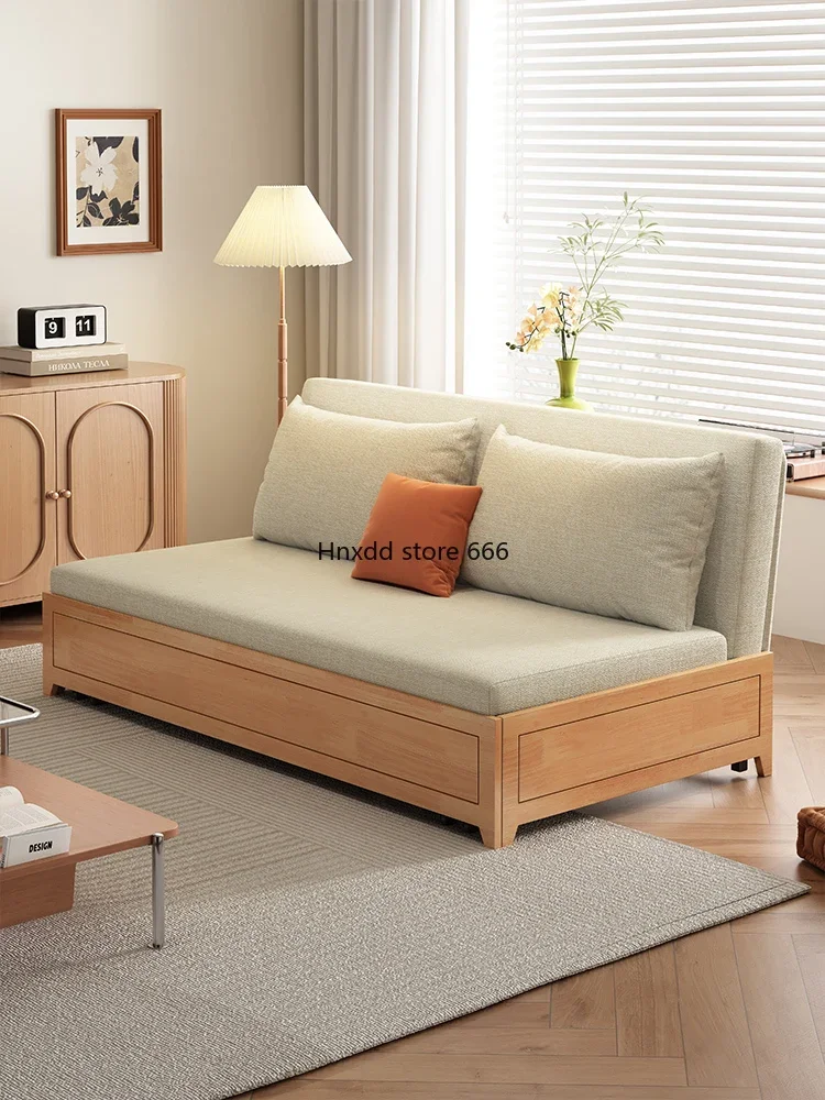 2024 new small apartment study single double storage sofa image 2