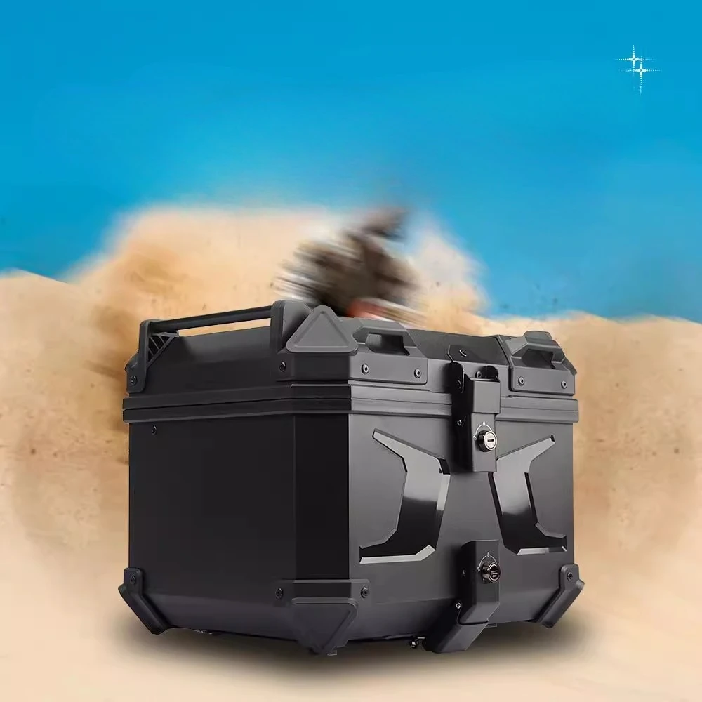 

ABS Plastic Motorcycle Tail Box – 45L/58L, High Strength, for Electric Bike, Quick Release, Waterproof & Impact Resistant Case