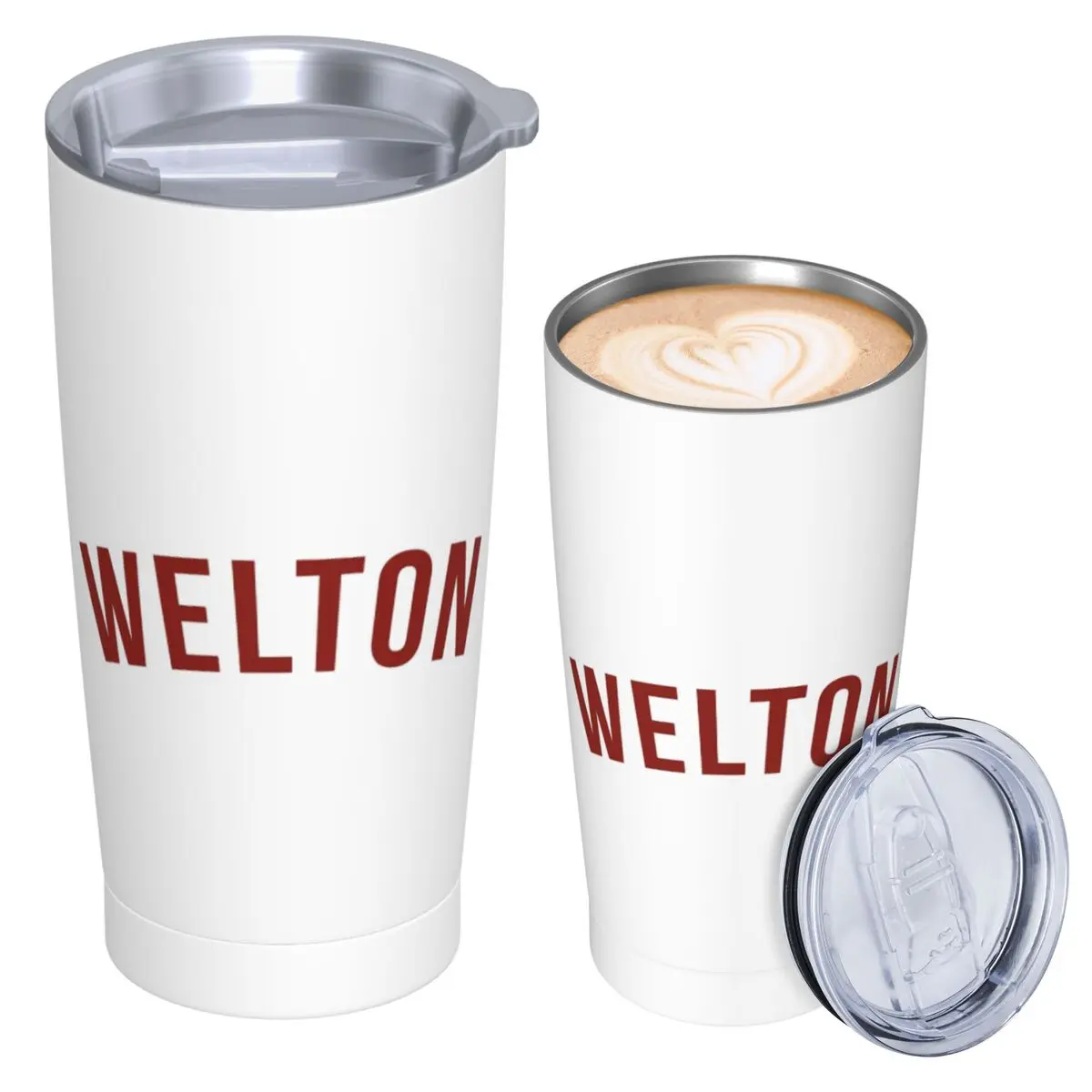 Dead Poets Society- Welton Logo Stainless Steel Tumbler Vacuum Insulated Mug Thermal Cold Cups Straw With Lid 20oz