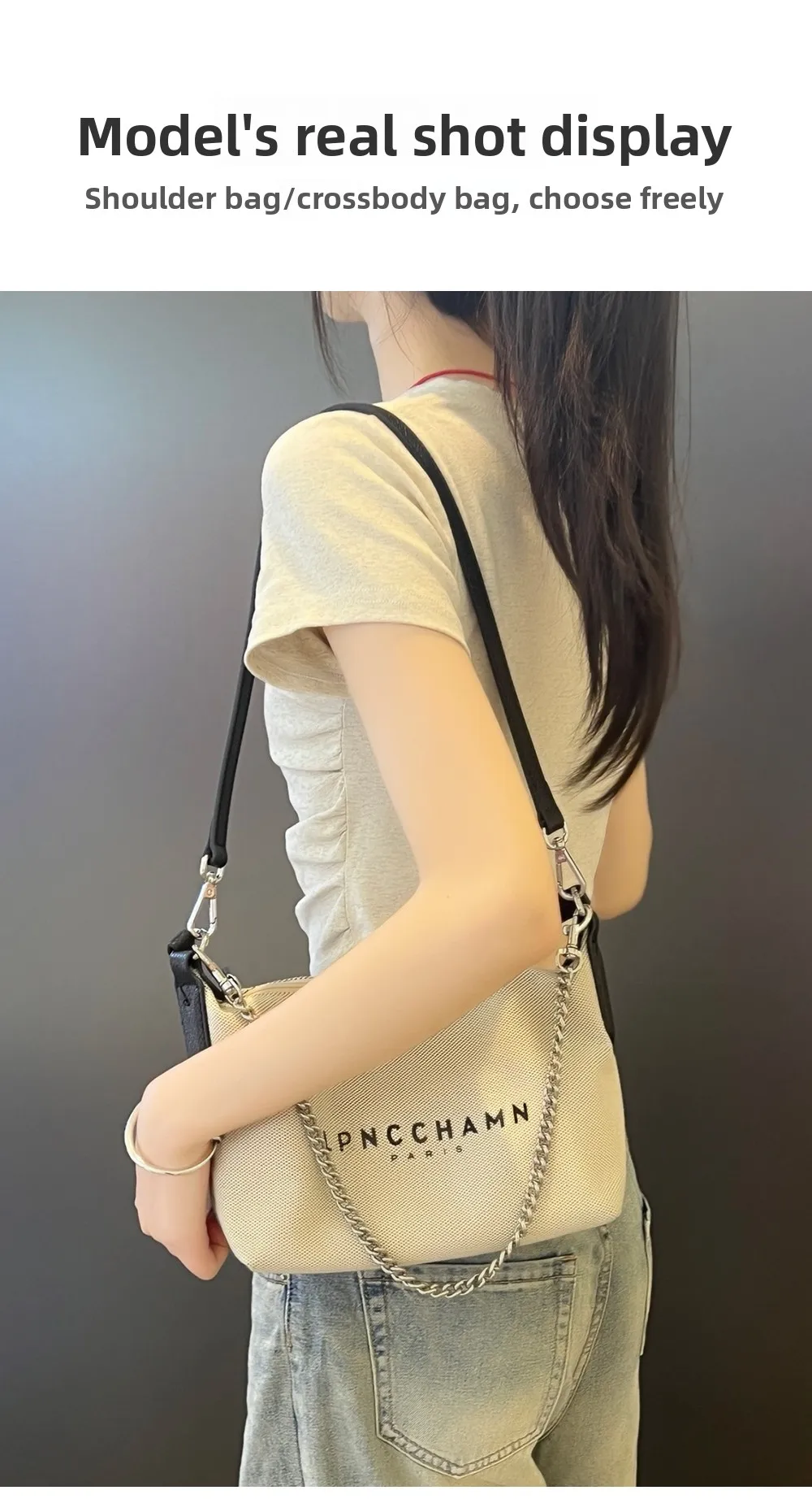 Bag Chain Strap Insert For Canvas Lunch Box Bag Durable Fashion Good Quality Bag Modification Bag Accessories