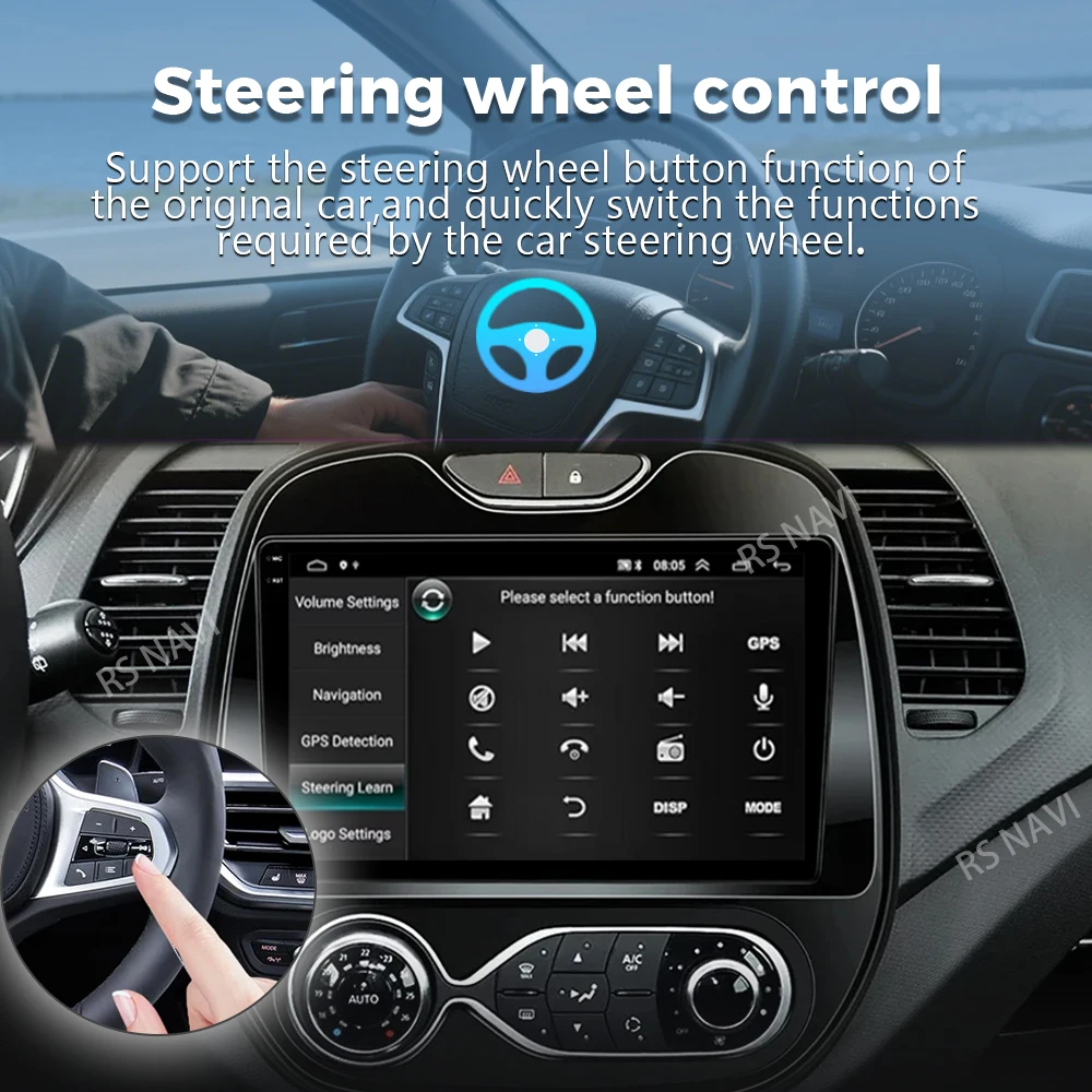 Android 15 For Renault Kaptur Captur 2016- 2019 2K QLED Android Car Radio Multimedia Video Player GPS Stereo CarPlay Navigation