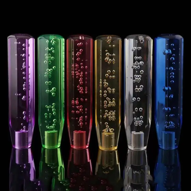 Transparent Crystal Bubble Gear Shift Knob Smooth Operation Easy Installation Universal for Car Interior Accessory Replacement