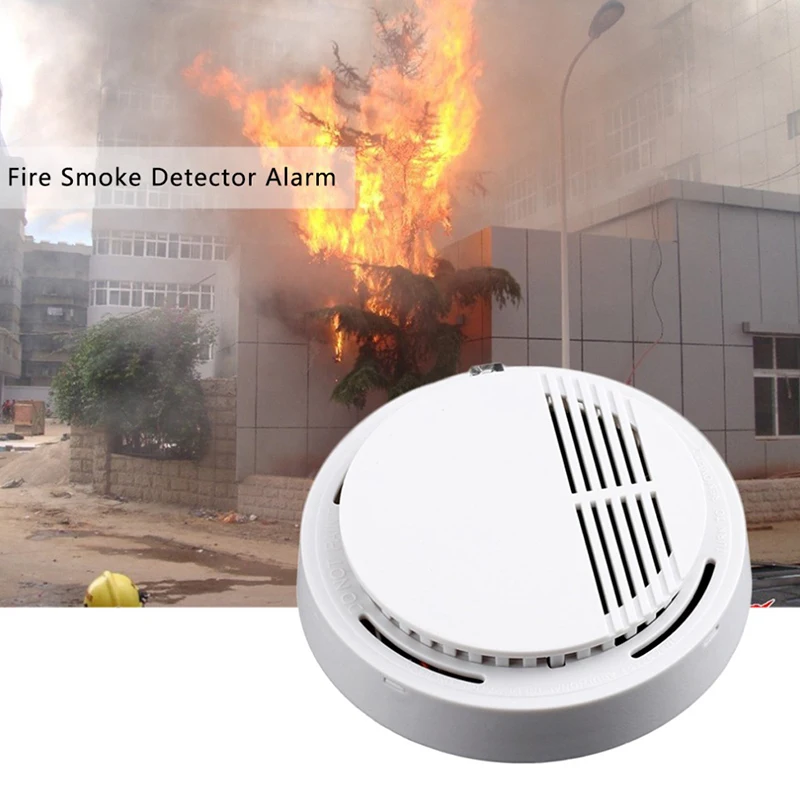 Detector de humo para el hogar y la Oficina, alarma fotoeléctrica de seguridad, sensor independiente