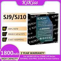 Sports Camera Battery SJ9 SJ10 1800Mah For Sjcam Strike Series, MAX, PRO, SJ10X 4K Action