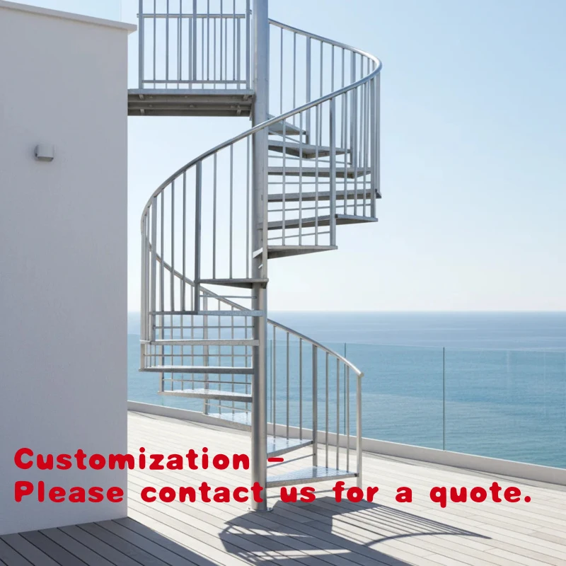 

custom.Fashion Staircase Design Outdoor Use with Durable Anti-rust Bolt Fixed Easy Installation