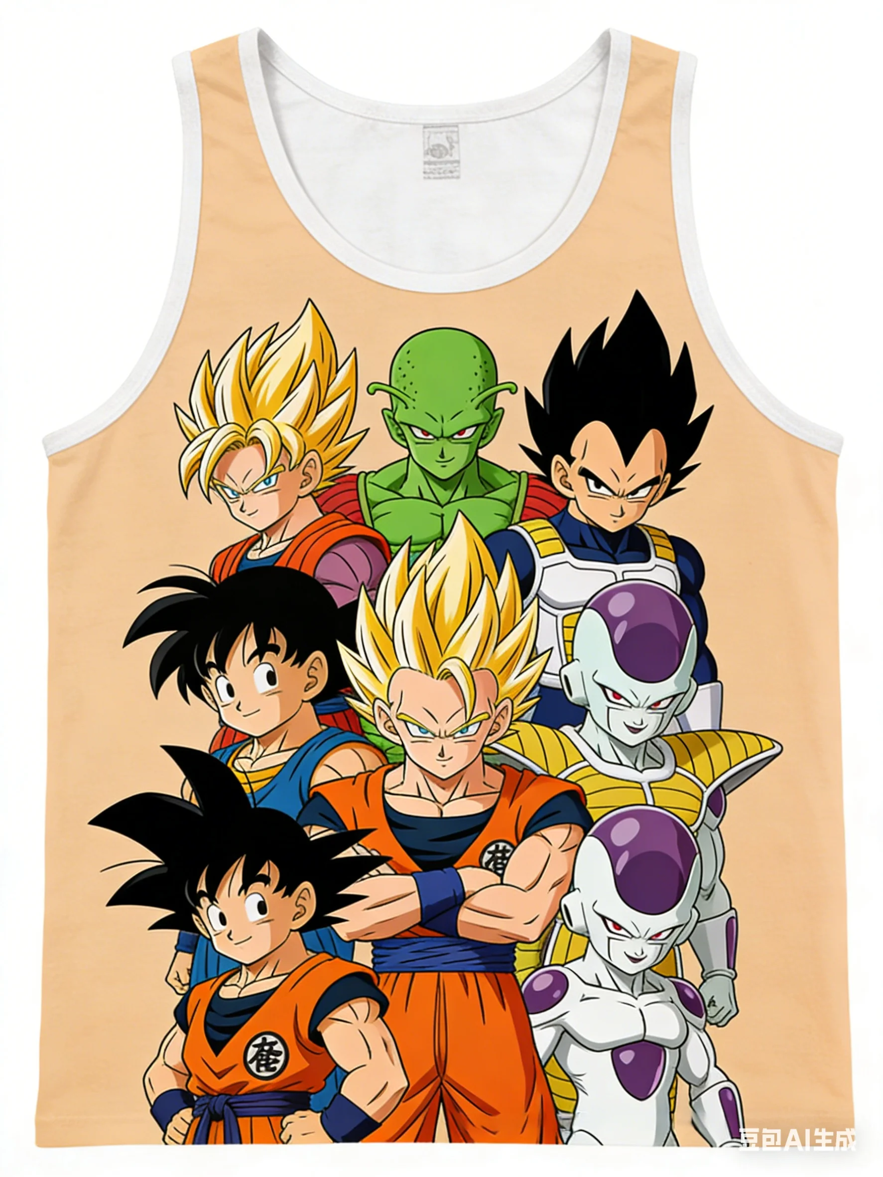 

Dragon Ball Collaboration Tank Top T-Shirt Summer Loose Versatile Anime Print Shirt