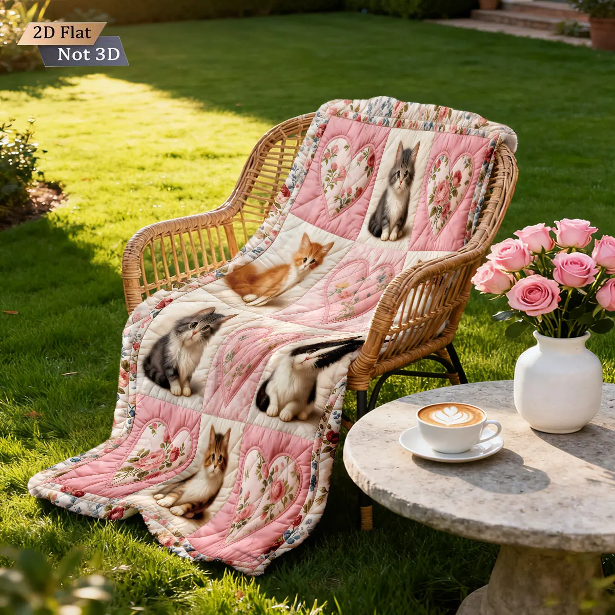 1pc Cute Cartoon Animal Print Flannel Blanket Patchwork Multiple Sizes Soft Comfortable Machine Washable Casual Blanket