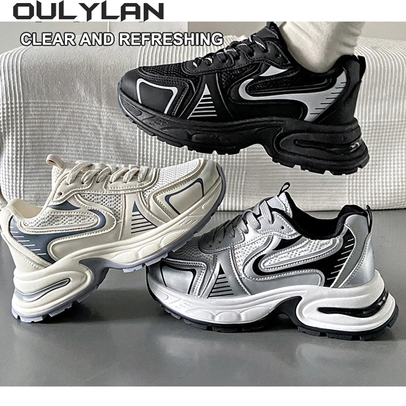 Women's Luxary Chunky Sneakers 2024 Thick Sole Shoes Female Sports Running Shoes Spring Casual Ladies Fitness Vulcanize Shoes