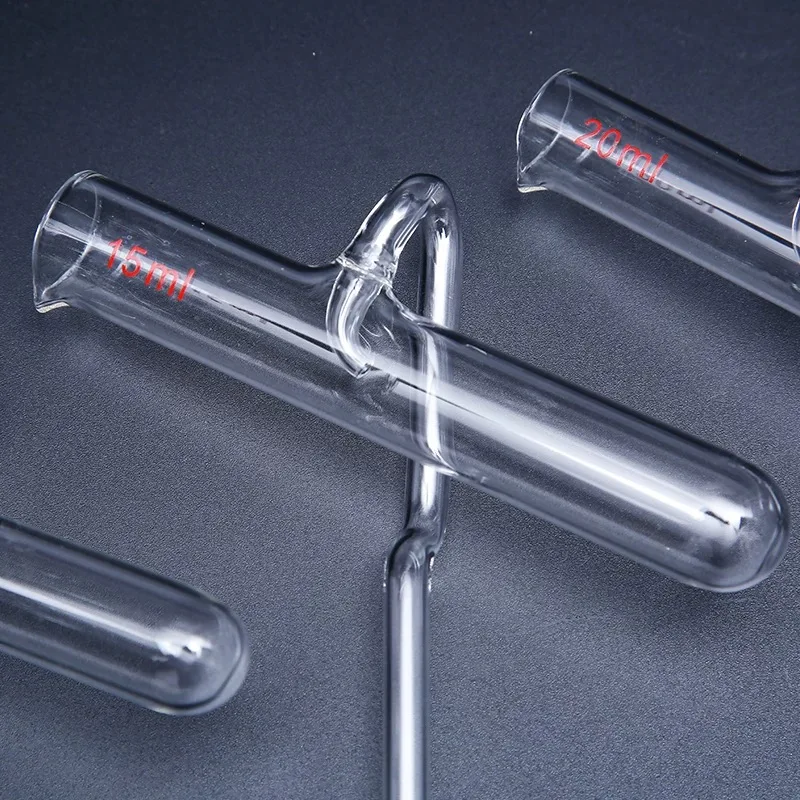 5ml 10ml 15ml 20ml 25ml 30ml 40ml 50ml Borosilicate Glass Automatic Filling Tube Liquid Test Tube With Spout Lab Ware