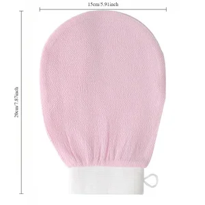 1pc Rubs Peeling Peeling Handschuhe Rücken Gummi Haut Dead Hautmassage Handschuhe Langlebige mehrfarbige Reinigungstücher zur Dusche 10 Hauptverkaufshandschuh Peeling - №1