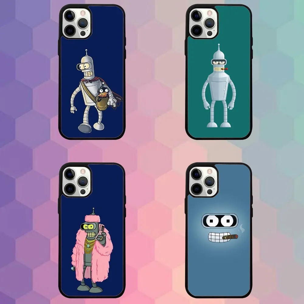 

F-Futurama-as Cartoon B-Benders Phone Case For iPhone16e,16,15,14,13,12,11,Plus,Pro,Max,Mini Magsafe Magnetic Wireless Charging