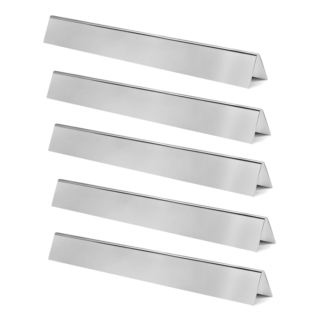 Deflectores de calor para parrilla de barbacoa, 5 uds., 7536 para parrilla de barbacoa Weber de acero inoxidable, potenciador de sabor, deflectores de calor para parrilla de barbacoa
