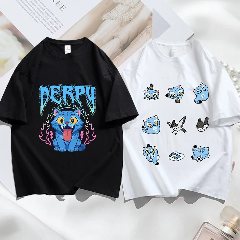 

Kpop Demon Hunters cotton Short Sleeve Girl boy Print T Shirt cool Clothes Fashion Summer black white Tee Shirts Short Tops gift