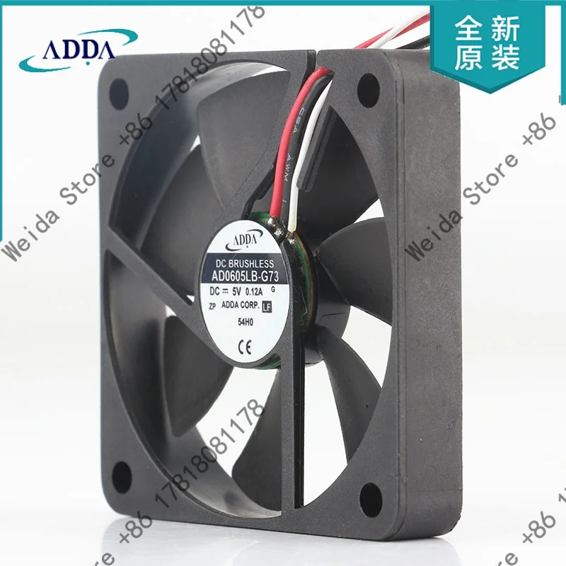 New original AD AC EC 6010 6CM 60X60X10MM 12V 24V 48V inverter 3-wire mute high air volume AD0605LB-G73 cooling fan DC5V 0.12A