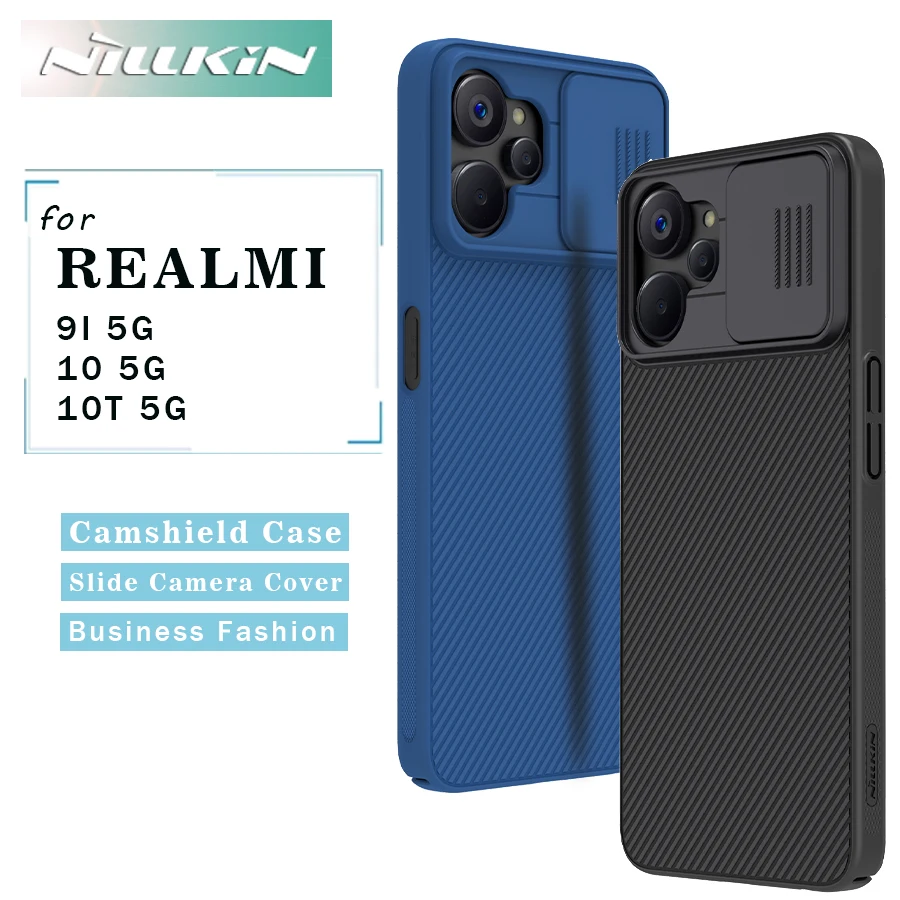 Nillkin for Realmi 9i 10 10T 5G Case CamShield Slide Camera Protection Busniess Back Cover for Realmi 9i 10 10T 5G