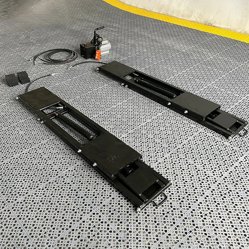2.8 Ton Mobile Car Lift Fast Portable Scissor Jack, Heavy Duty Hydraulic Wheelbase Long Wheelbase Vehicle